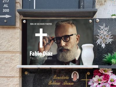 placas de vidrio para columbarios