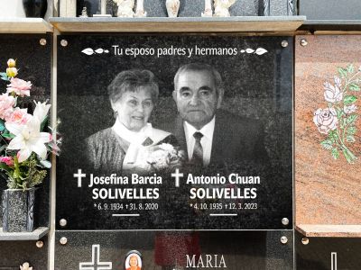 placas de vidrio para columbarios