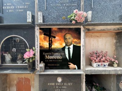 placas de vidrio para columbarios