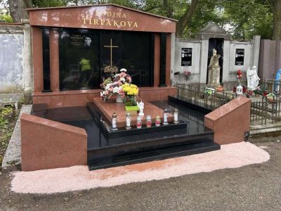 Placa de vidrio para tumba