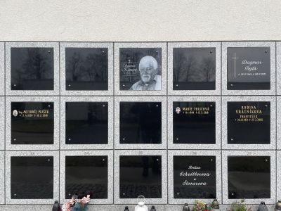 Placa de vidrio para columbario